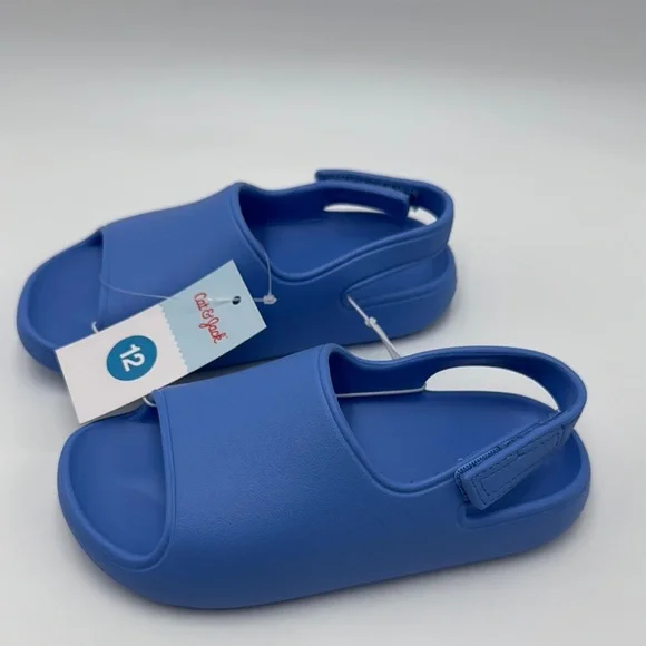 NWT Cat & Jack Kid's Blue Clogs Size 12 (Toddlers) - Picture 3 of 8